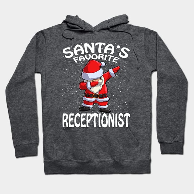 Santas Favorite Receptionist Christmas Hoodie by intelus